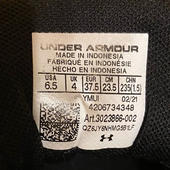 Under Armour “Charged Pursuit” Women’s Mesh Athletic Shoes Size 6.5. Worn 3 days - Picture 4 of 10